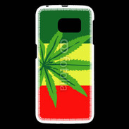 Coque Samsung Galaxy S6 Drapeau reggae cannabis