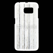 Coque Samsung Galaxy S6 Aspect bois blanc vieilli