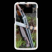 Coque Samsung Galaxy S6 Fusil de chasse et couteau 2