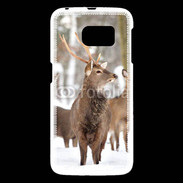 Coque Samsung Galaxy S6 Cerf et biche en troupeau