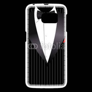 Coque Samsung Galaxy S6 Illustration smoking noir rayé