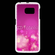 Coque Samsung Galaxy S6 fond rose or