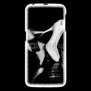Coque Samsung Galaxy S6 Escarpin blanc sur piano