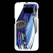 Coque Samsung Galaxy S6 Mustang bleue