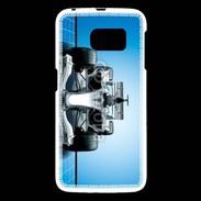 Coque Samsung Galaxy S6 Formule 1 sur fond bleu