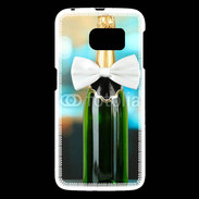 Coque Samsung Galaxy S6 Bouteille de champagne avec noeud