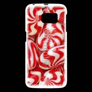 Coque Samsung Galaxy S6 Bonbons rouges et blancs