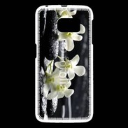Coque Samsung Galaxy S6 Orchidée blanche Zen 11