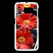 Coque Samsung Galaxy S6 Fleurs Zen rouge 10