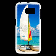 Coque Samsung Galaxy S6 Bateau plage de Cuba