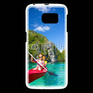 Coque Samsung Galaxy S6 Kayak dans un lagon