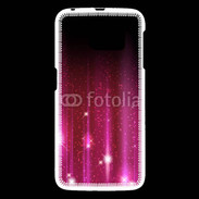 Coque Samsung Galaxy S6 Rideau rose à strass