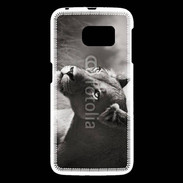 Coque Samsung Galaxy S6 Lionne en noir et blanc