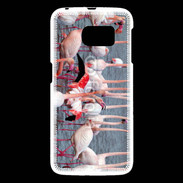 Coque Samsung Galaxy S6 flamand rose