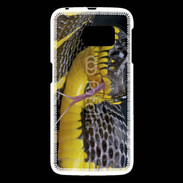 Coque Samsung Galaxy S6 Serpent noir et jaune
