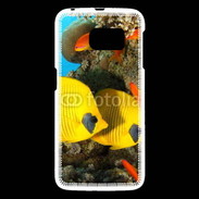 Coque Samsung Galaxy S6 Poissons exotiques jaune 5