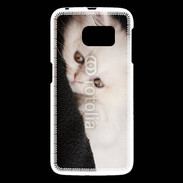 Coque Samsung Galaxy S6 Chat persan blanc 5