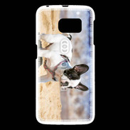 Coque Samsung Galaxy S6 Bulldog français nain