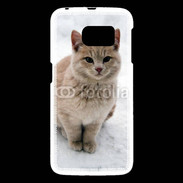 Coque Samsung Galaxy S6 Chat dans la neige