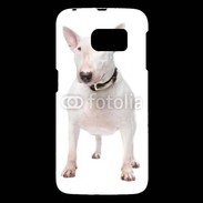 Coque Samsung Galaxy S6 Bull Terrier blanc 600
