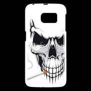 Coque Samsung Galaxy S6 Tête de mort fumeur