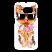 Coque Samsung Galaxy S6 Yorkshire avec un cornet de glace