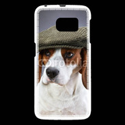 Coque Samsung Galaxy S6 Beagle avec casquette