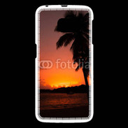 Coque Samsung Galaxy S6 Cocotier au soleil couchant