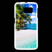 Coque Samsung Galaxy S6 Petite île tropicale sur l'océan indien
