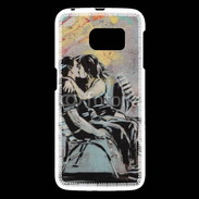 Coque Samsung Galaxy S6 Kiss graffiti