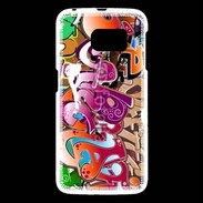 Coque Samsung Galaxy S6 graffiti seamless background 500