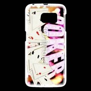 Coque Samsung Galaxy S6 Poker and fire 1