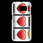 Coque Samsung Galaxy S6 Triple coeur machine à sous