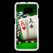 Coque Samsung Galaxy S6 Paire d'As au poker 75