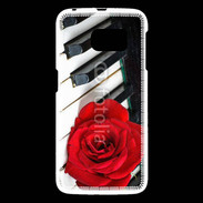 Coque Samsung Galaxy S6 Rose sur un piano