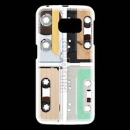 Coque Samsung Galaxy S6 Music audio tape vintage