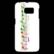 Coque Samsung Galaxy S6 Portée de notes en couleur 50