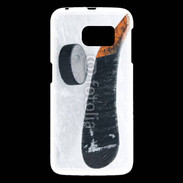 Coque Samsung Galaxy S6 Crosse et palet de Hockey sur glace