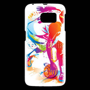 Coque Samsung Galaxy S6 Joueur de basket en dessin