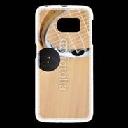 Coque Samsung Galaxy S6 Squash raquette et balle