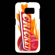 Coque Samsung Galaxy S6 Cricket balle flamme