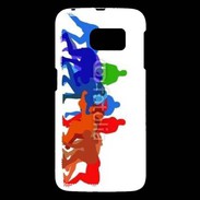 Coque Samsung Galaxy S6 Illustration mêlée de rugby