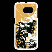 Coque Samsung Galaxy S6 Illustration de cycliste 5