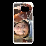 Coque Samsung Galaxy S6 Petite fille équitation