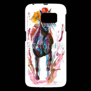 Coque Samsung Galaxy S6 Equitation en peinture 10