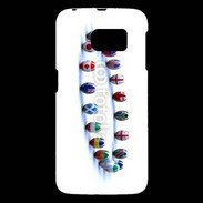 Coque Samsung Galaxy S6 Rangée de ballon de rugby