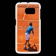 Coque Samsung Galaxy S6 Match de tennis sur terre battue : service