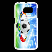 Coque Samsung Galaxy S6 Soccer ball, national team flags