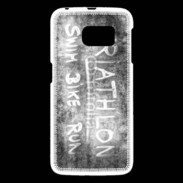 Coque Samsung Galaxy S6 Triathlon en noir et blanc 25
