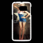 Coque Samsung Galaxy S6 Femme mode militaire US